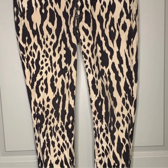 7 For All Mankind Animal Print Skinny Jeans, in Women's Size 30 - Picture 2 of 8